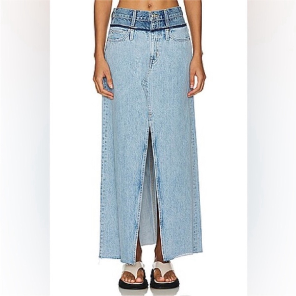 NWT SLVRLAKE 29 Rework Dallas Double Waistband In Twin Valley